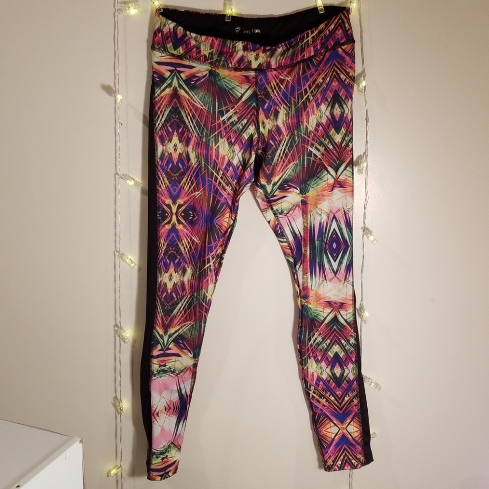 Multi color athleisure leggings